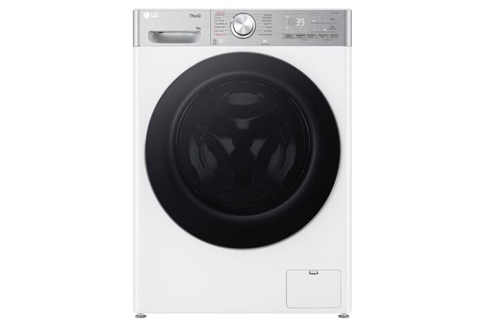 LG  9kg TurboWash™360, Steam+™, AI Direct Drive™ Washing Machine, White, F4Y909WCTN4